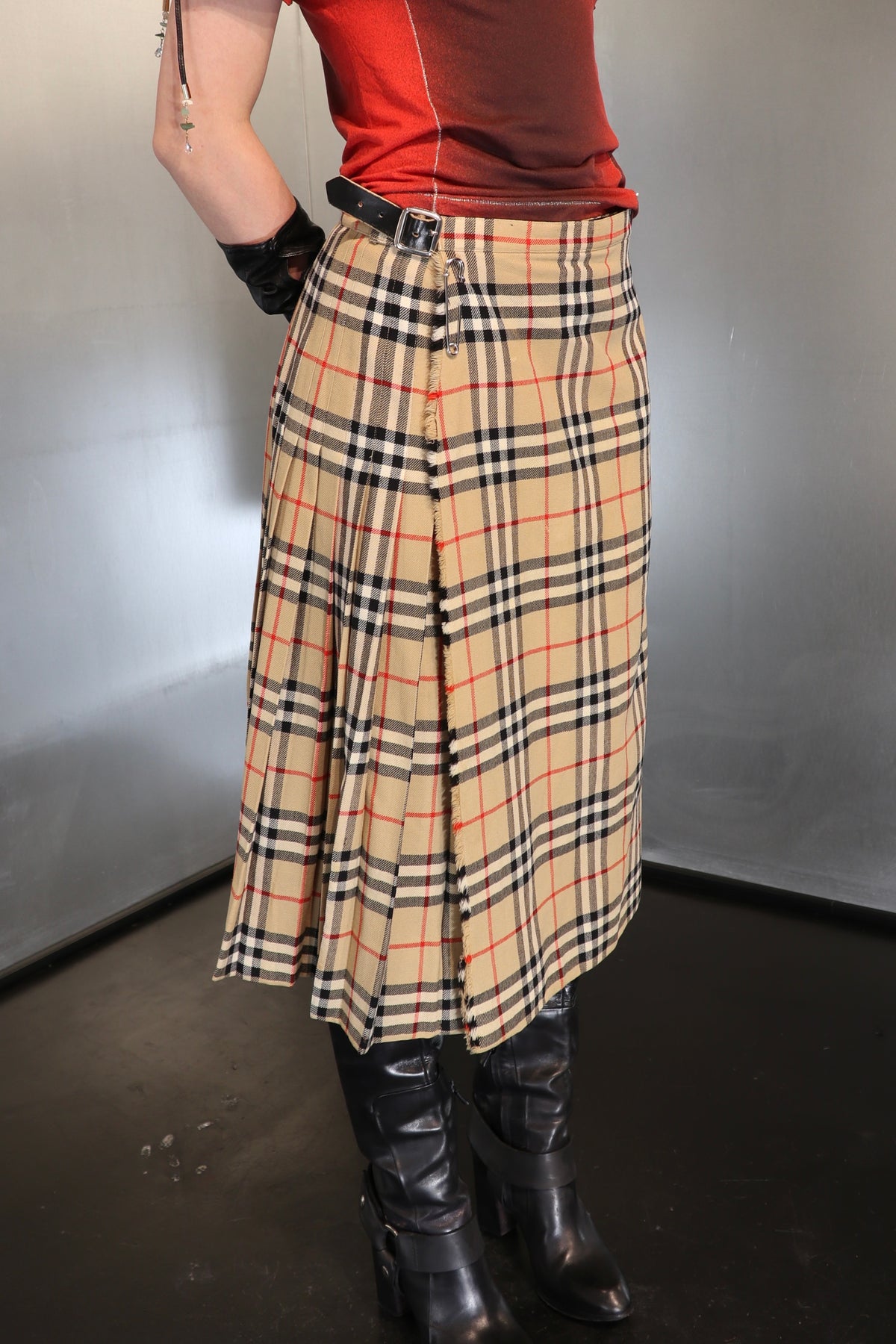 Vintage Burberry Kilt Skirt