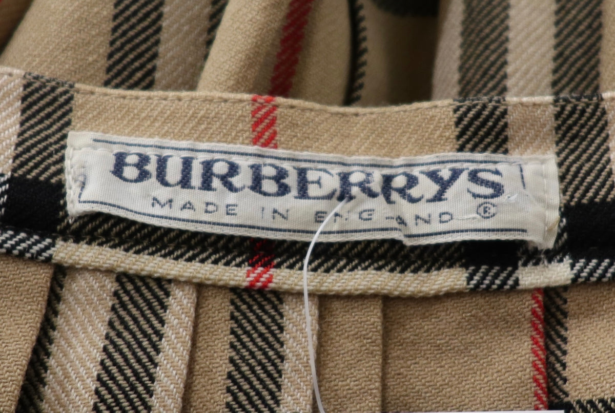 Vintage Burberry Kilt Skirt