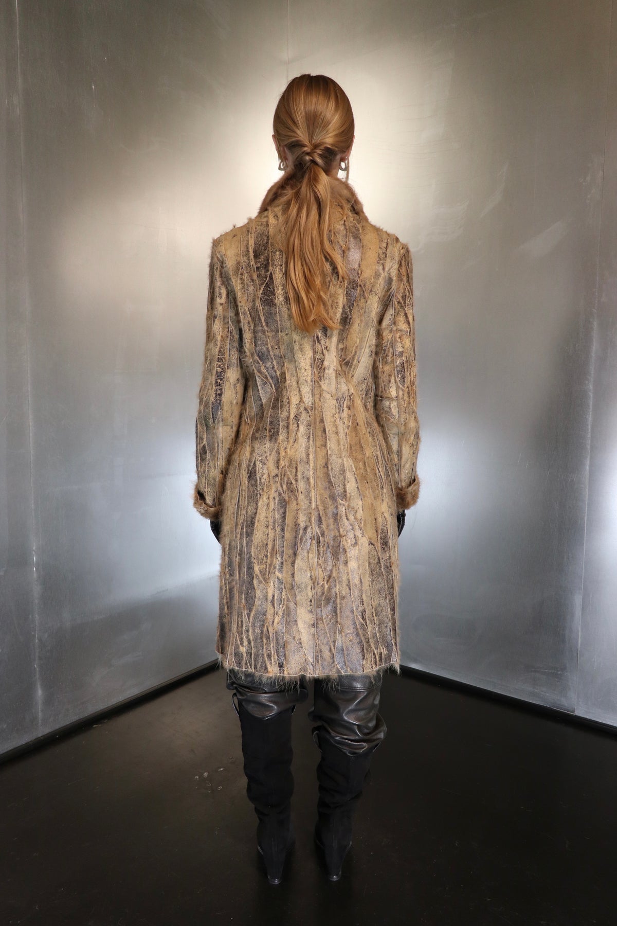 Bohemian Patchwork Fur Coat