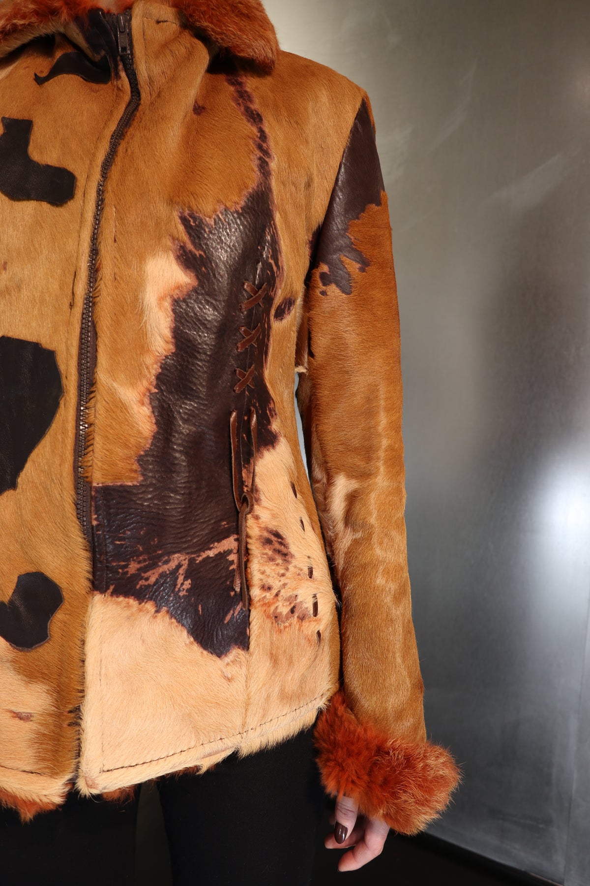 Vintage Cowhide Patch Jacket