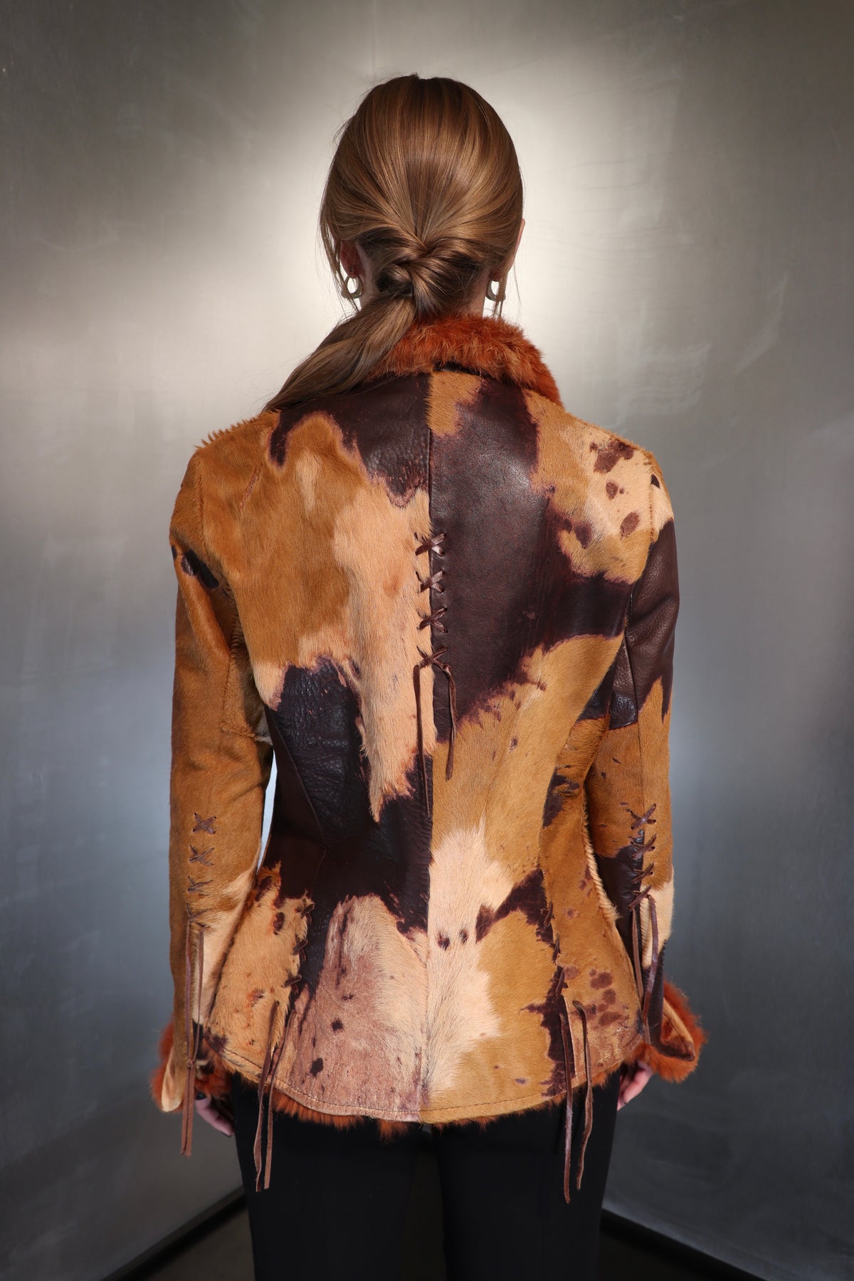 Vintage Cowhide Patch Jacket