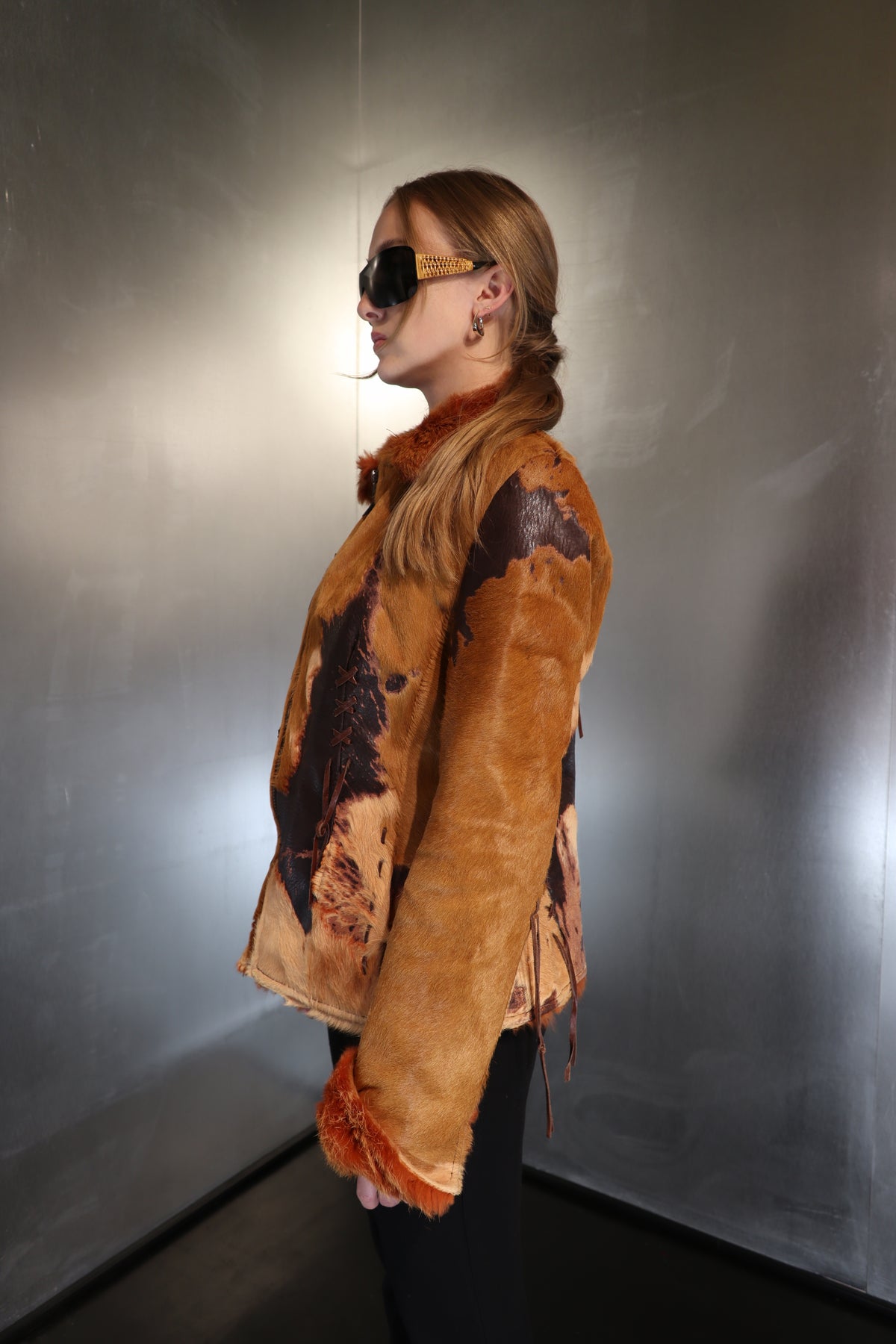 Vintage Cowhide Patch Jacket