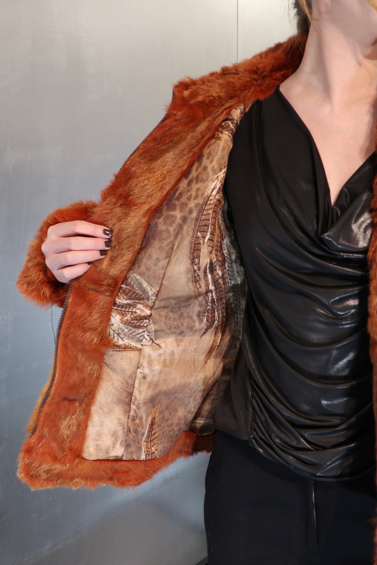 Vintage Cowhide Patch Jacket