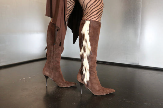 2000´s Roberto Cavalli Fur Detail Boots