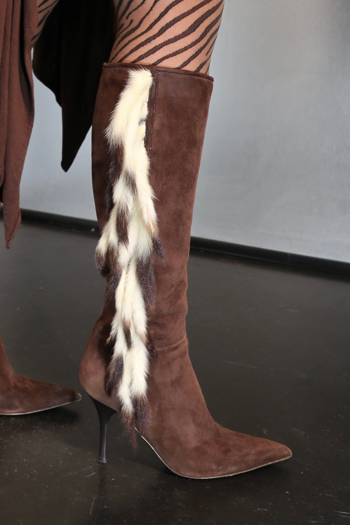 2000´s Roberto Cavalli Fur Detail Boots