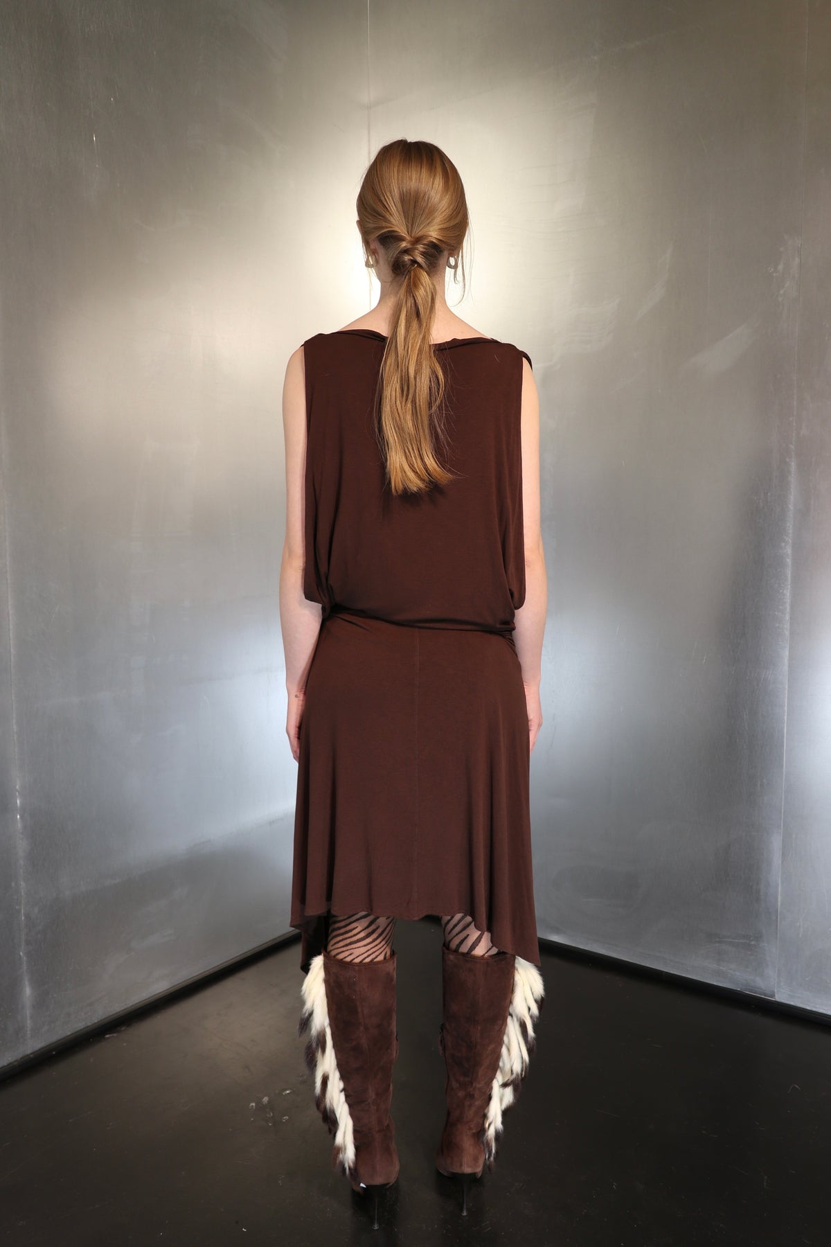 Belted Vintage Cowl Plein Sud Dress