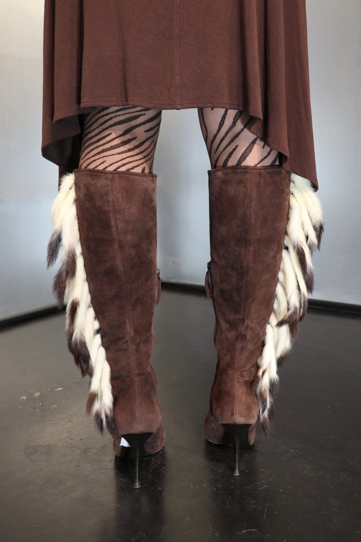 2000´s Roberto Cavalli Fur Detail Boots