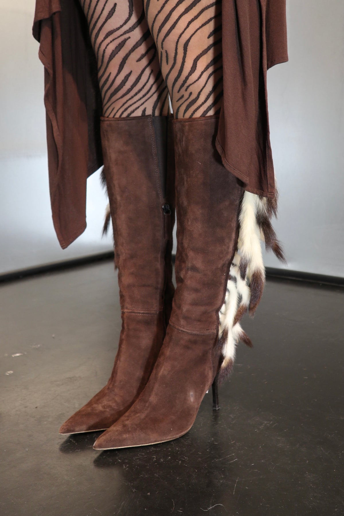 2000´s Roberto Cavalli Fur Detail Boots