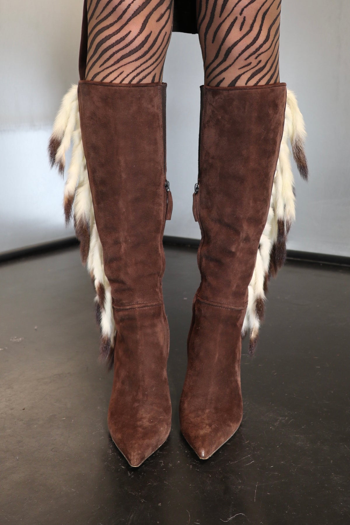 2000´s Roberto Cavalli Fur Detail Boots