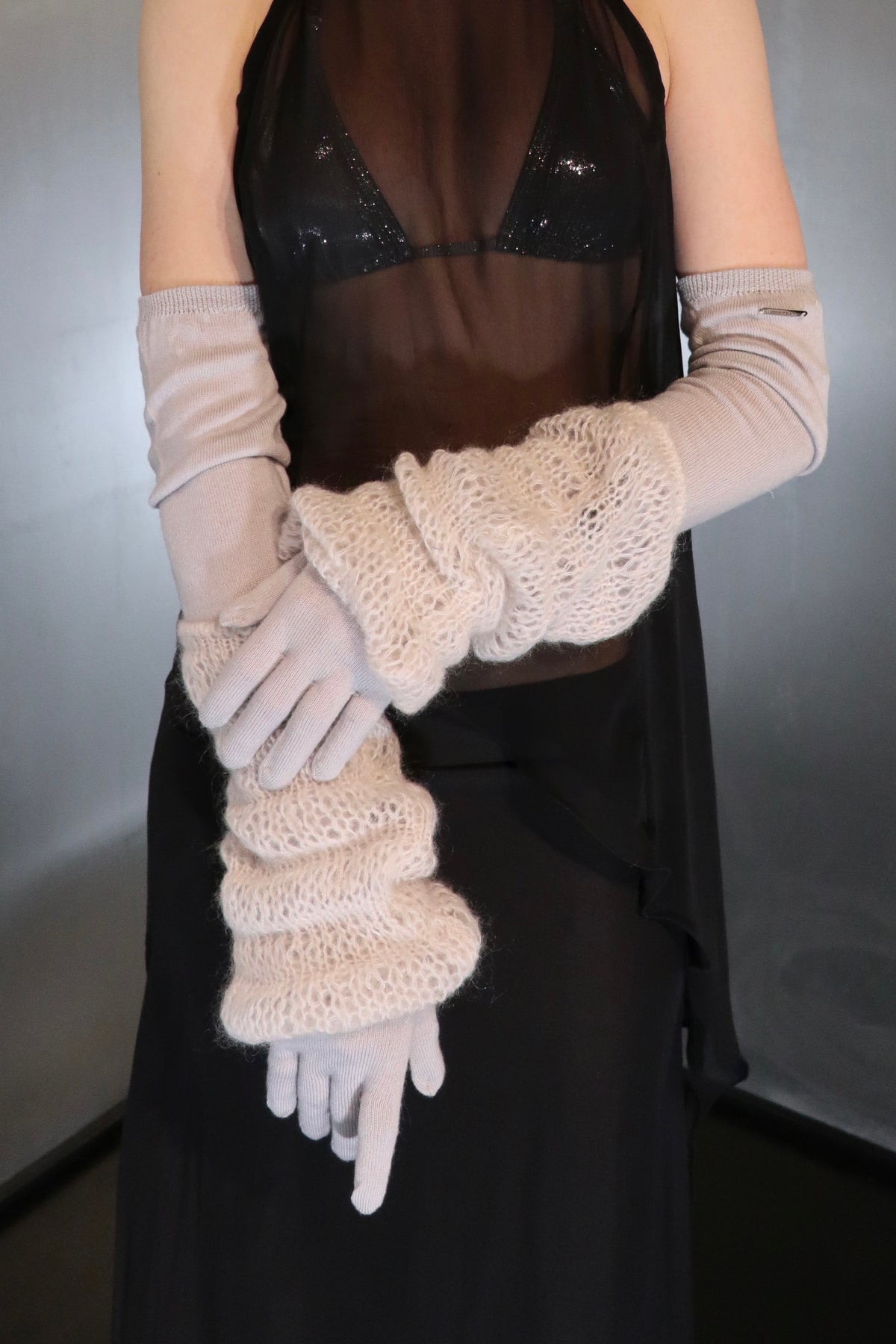 Vintage Costume National Opera Gloves