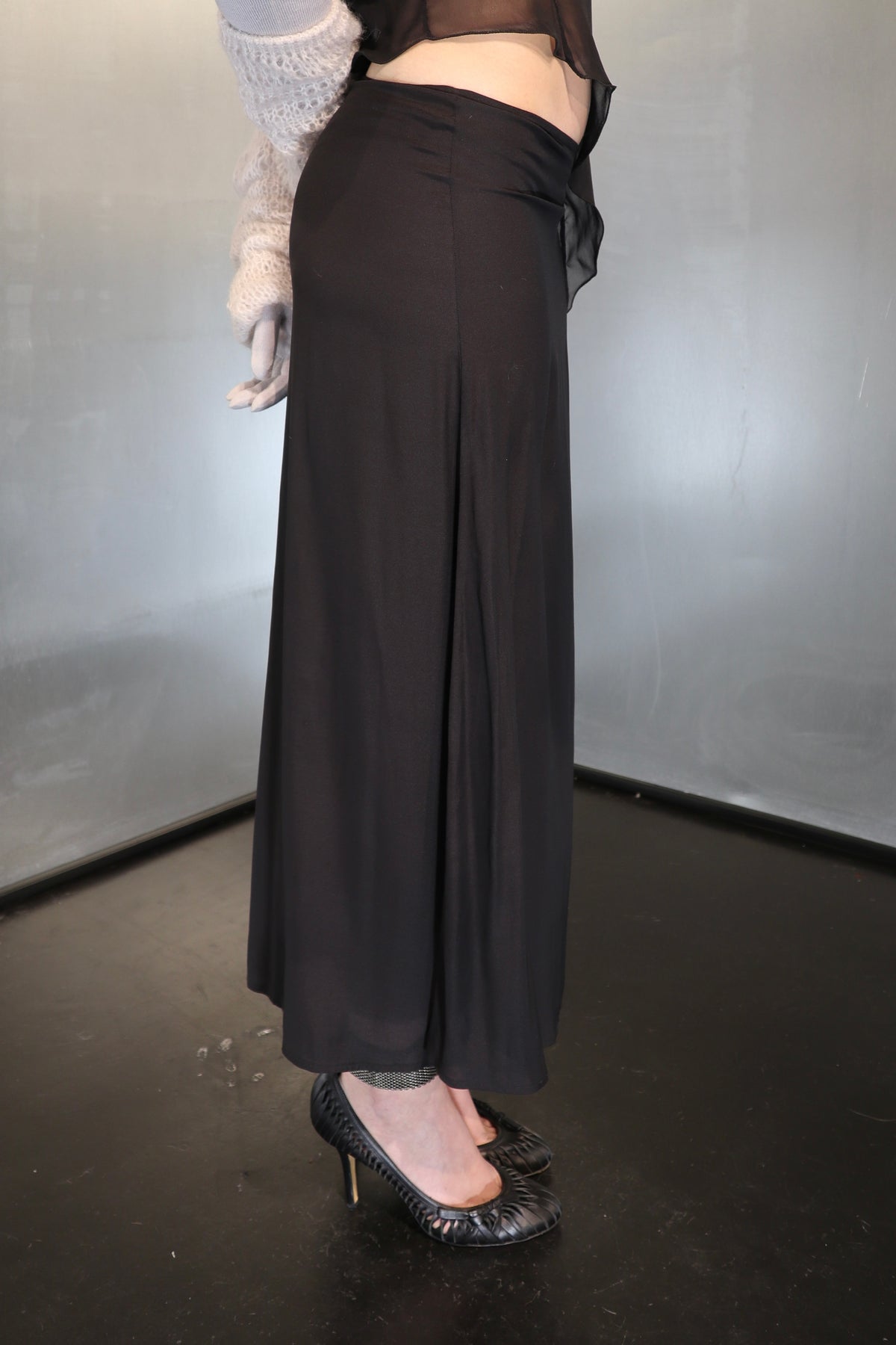 90´s Christian Dior Silk Maxi Skirt Lingerie Skirt