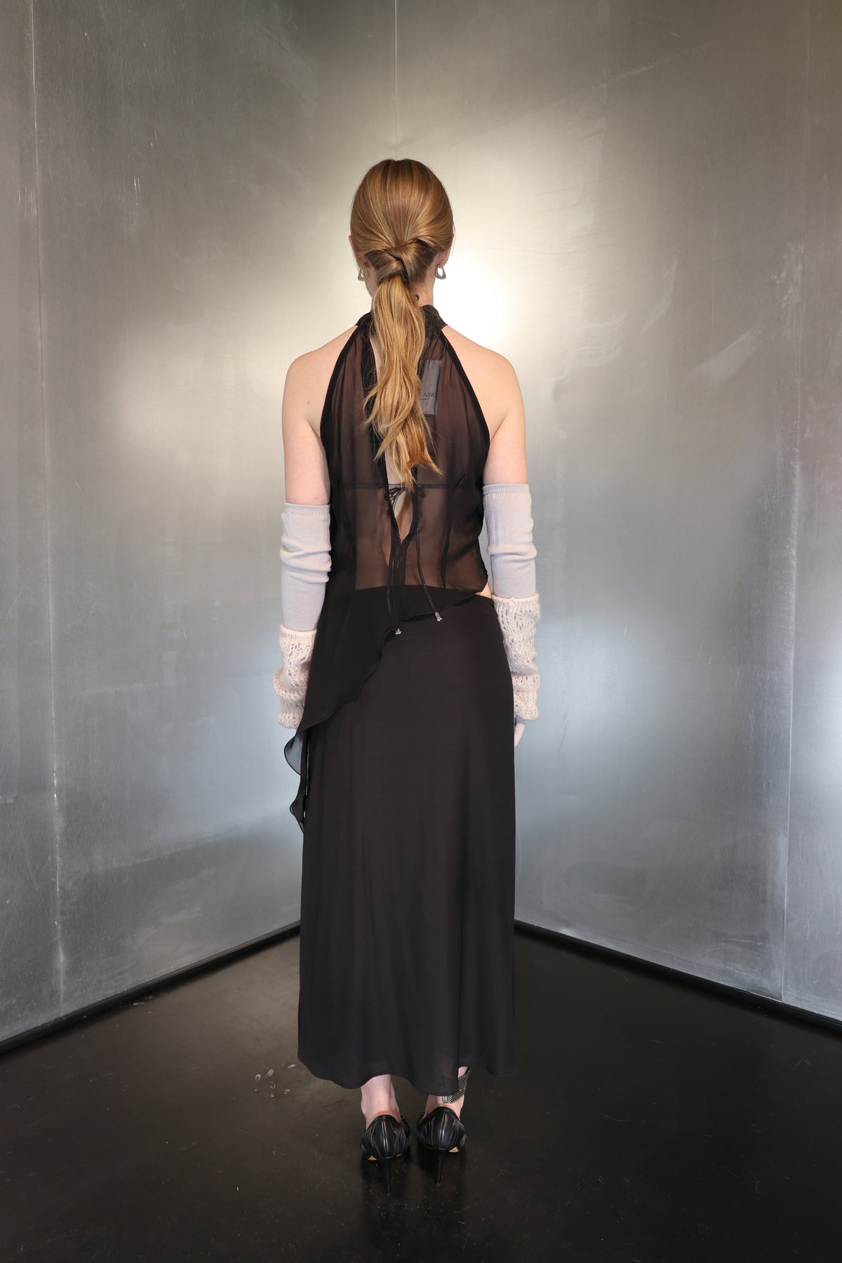 90´s Christian Dior Silk Maxi Skirt Lingerie Skirt