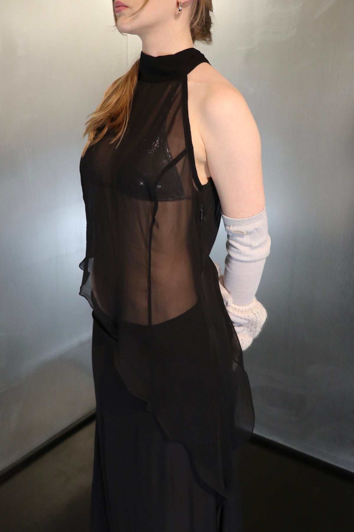 Vintage Sheer Halter Top
