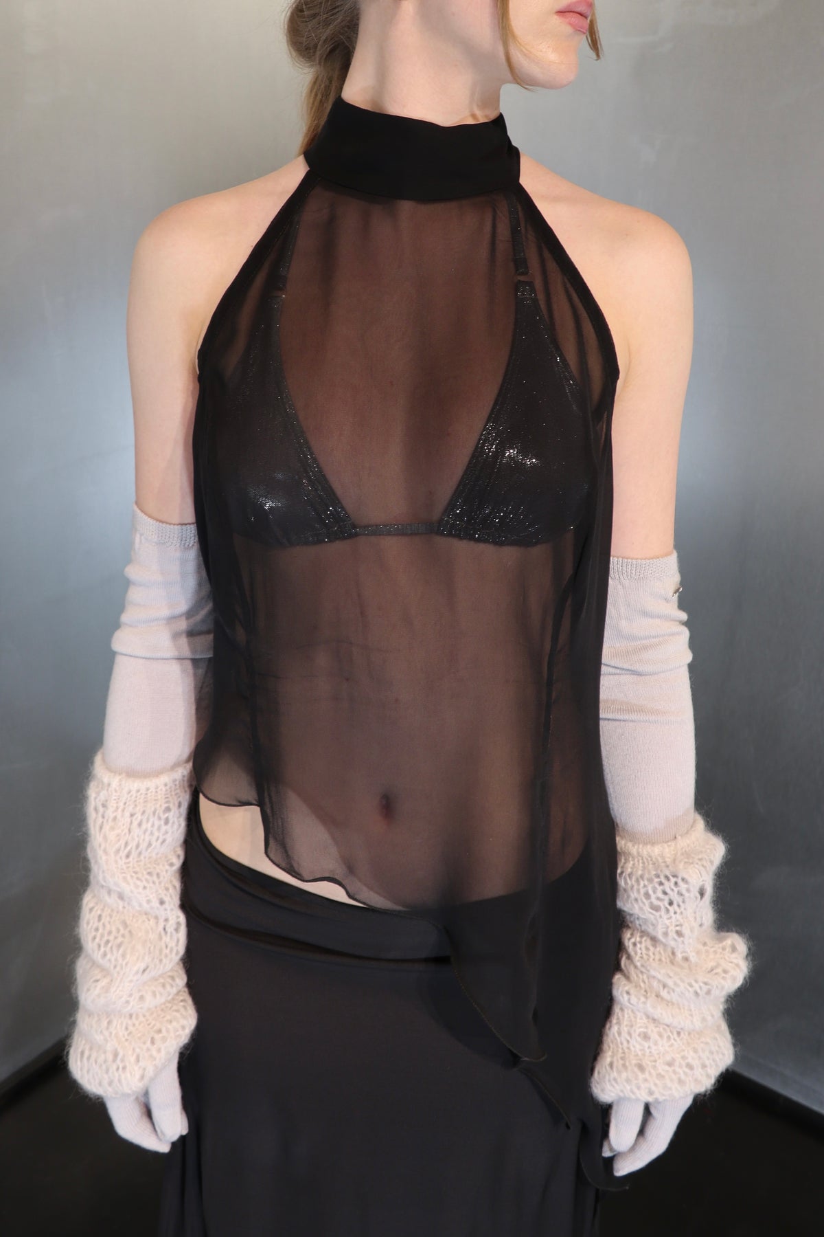 Vintage Sheer Halter Top