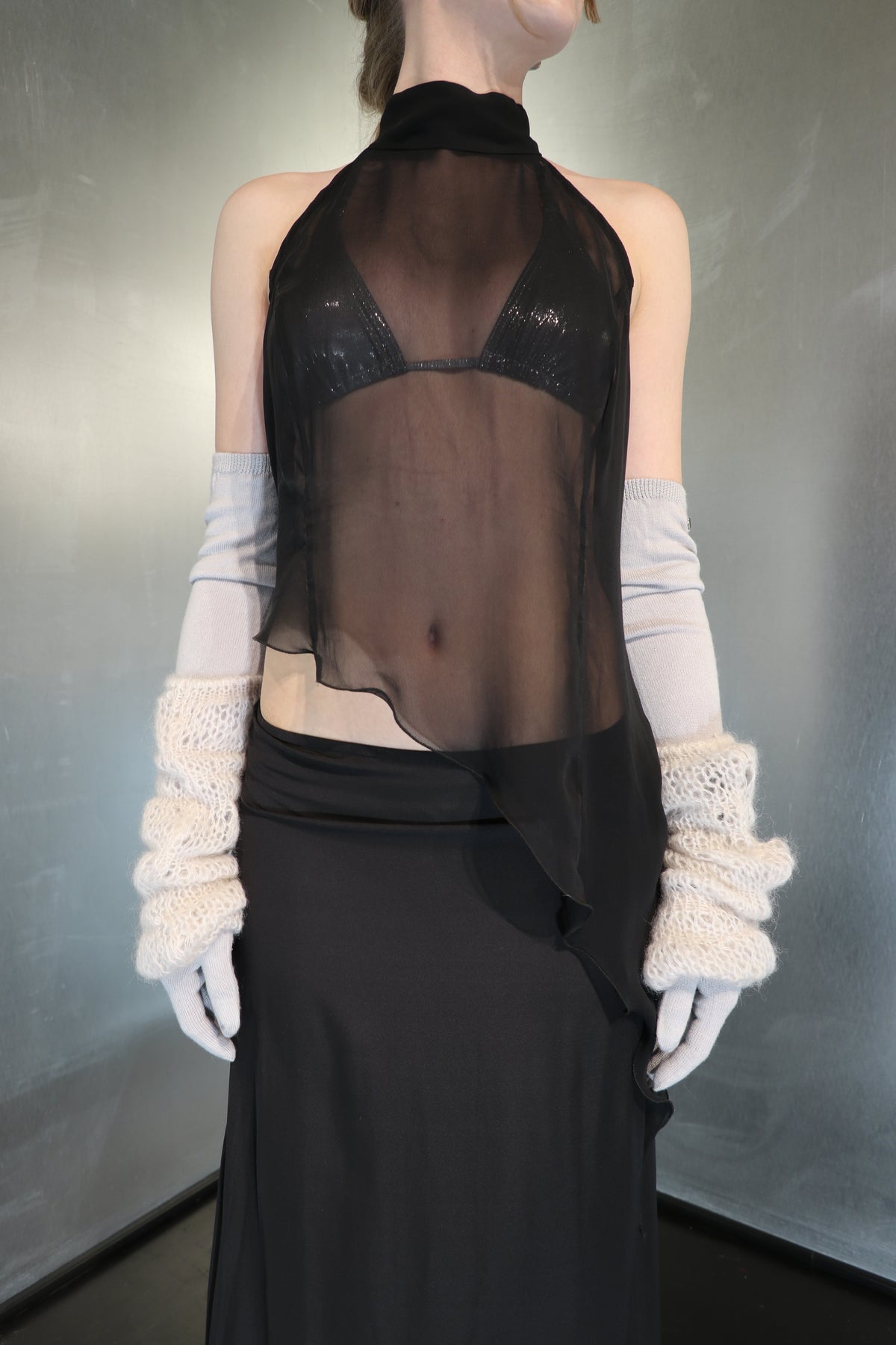 Vintage Sheer Halter Top