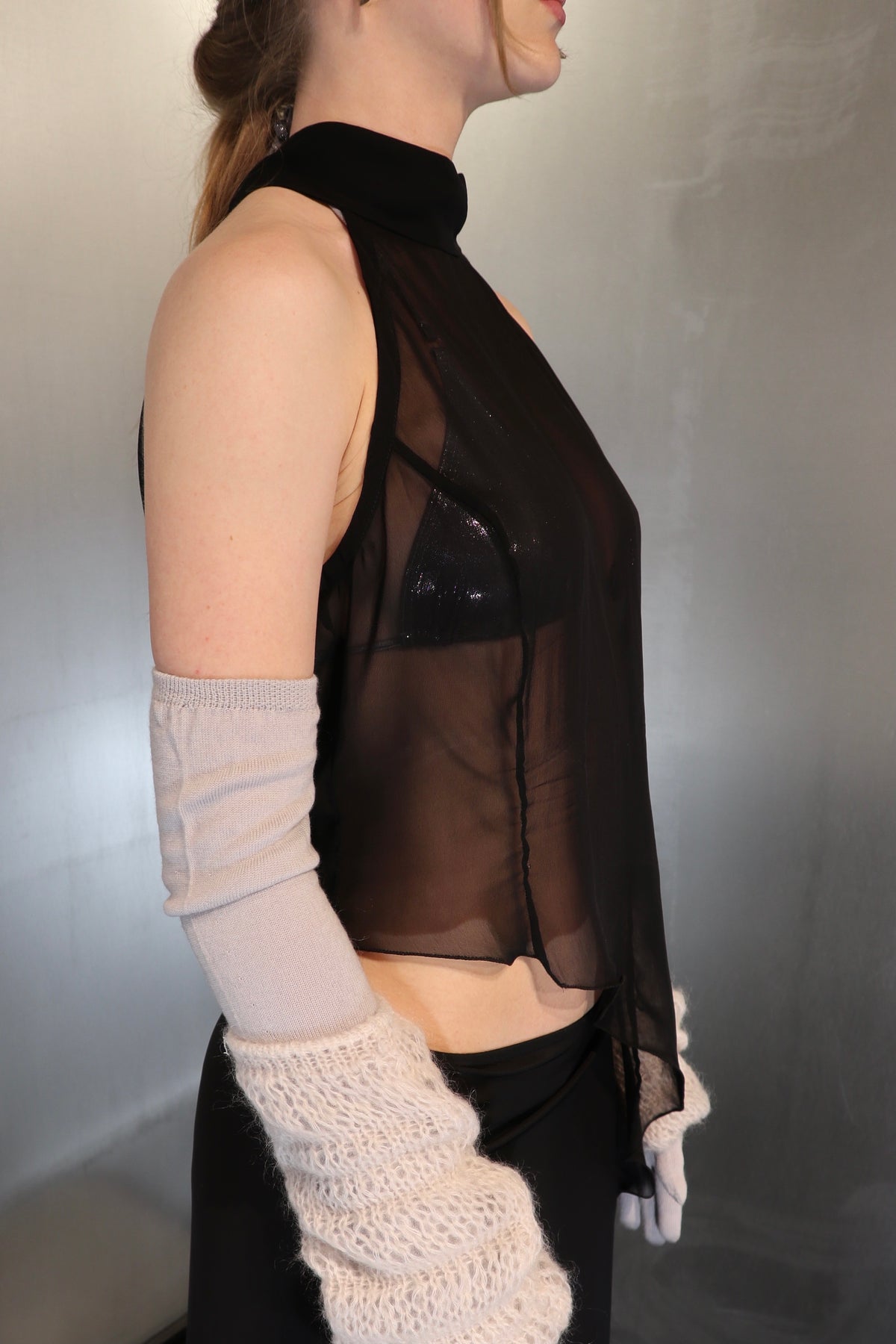Vintage Sheer Halter Top