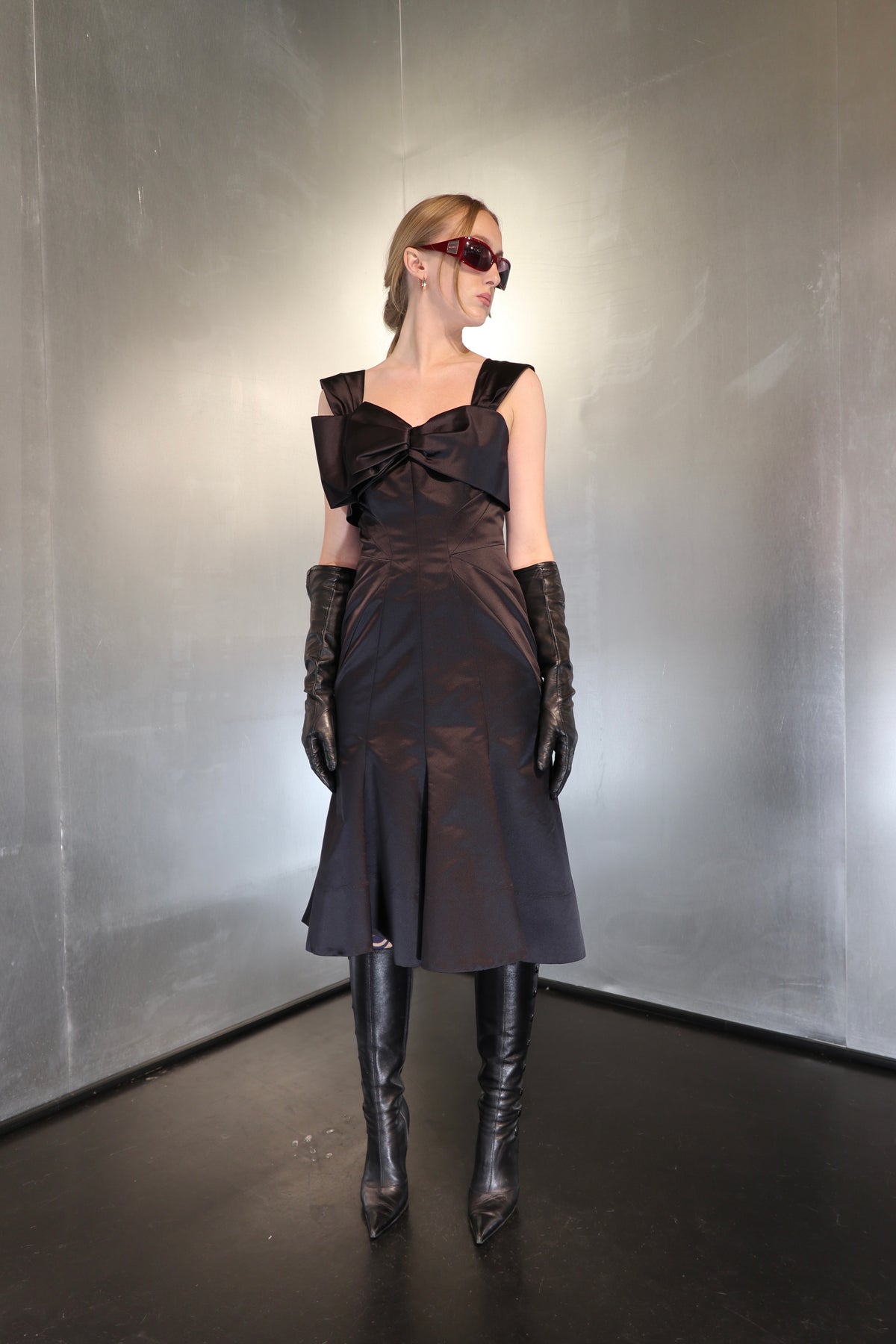Vintage Moschino Silkmix Bow Dress