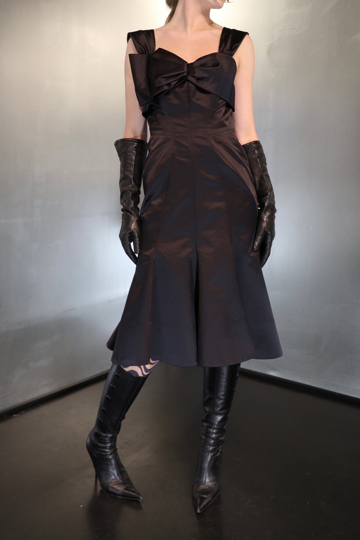 Vintage Moschino Silkmix Bow Dress