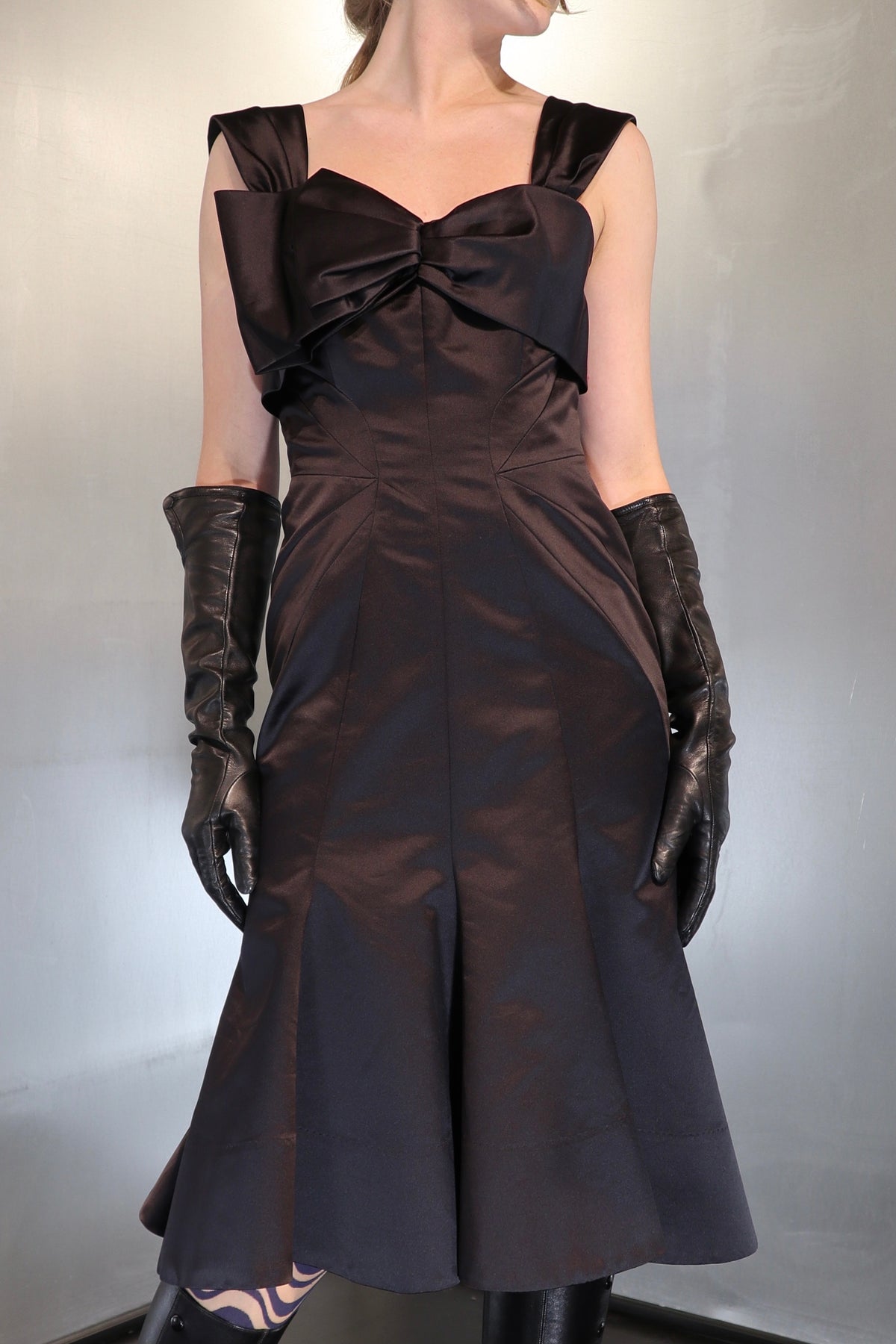 Vintage Moschino Silkmix Bow Dress