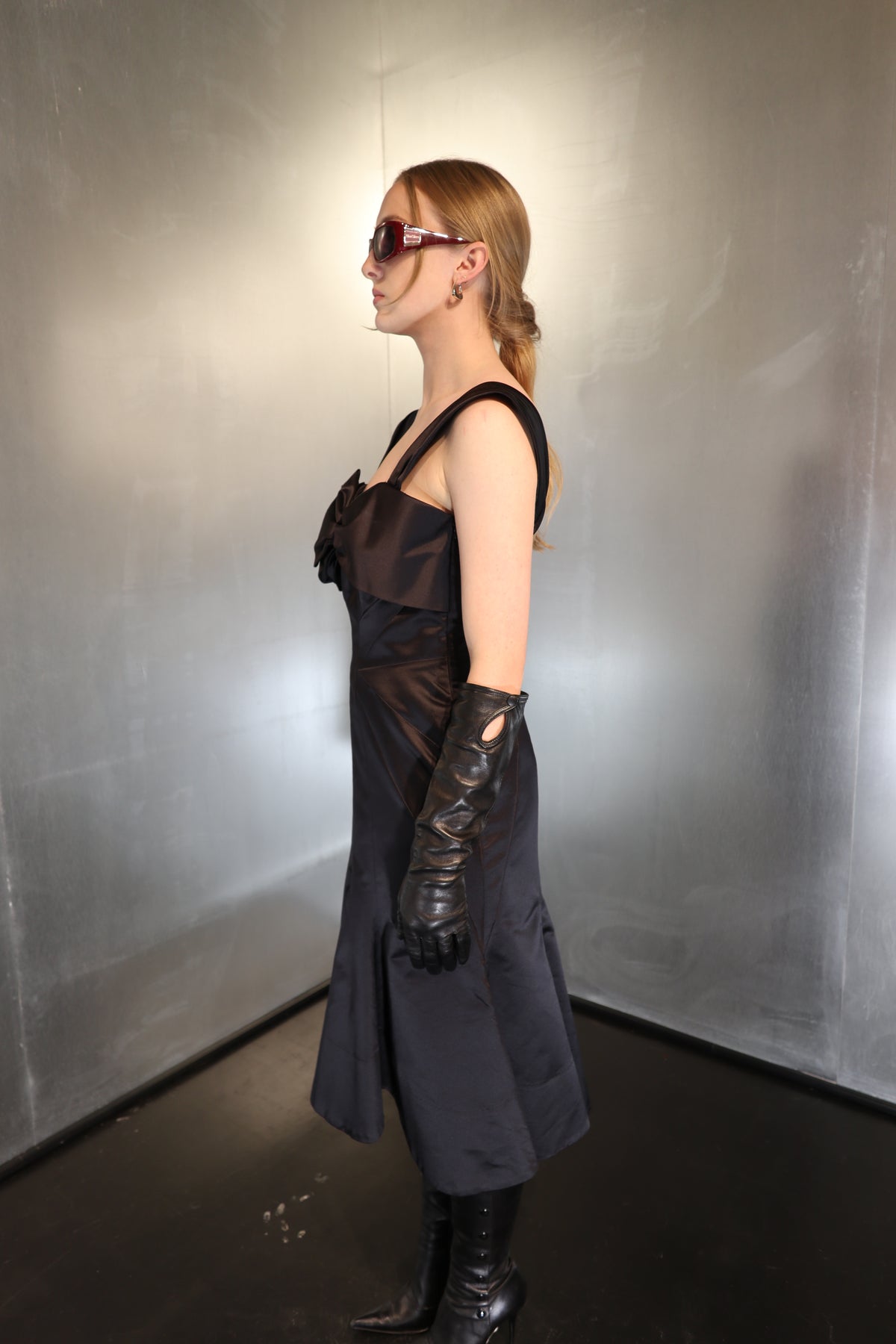 Vintage Moschino Silkmix Bow Dress
