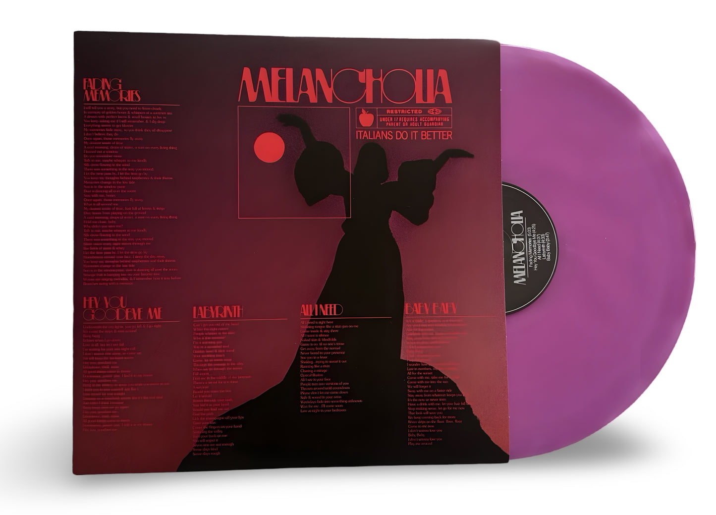 MELANCHOLIA ( Limited Edition Pink Vinyl ) Juno Francis